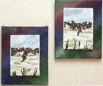 Mini Garden Walls Canvas Mounted Mini Quilts, Sue Andrus